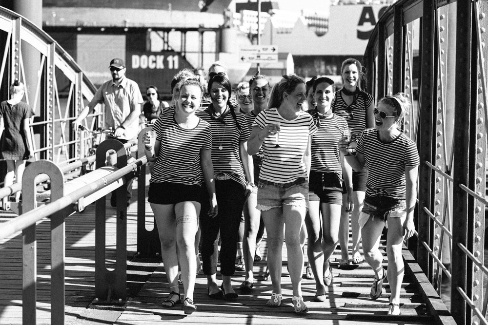 JGA-Shooting am Hamburger Hafen und Fischmarkt